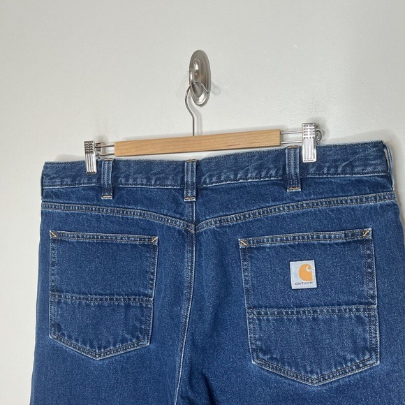 Carhartt Relaxed Fit Jeans Mens Size 40x30 Straight Leg Medium Wash Blue - Picture 5 of 6
